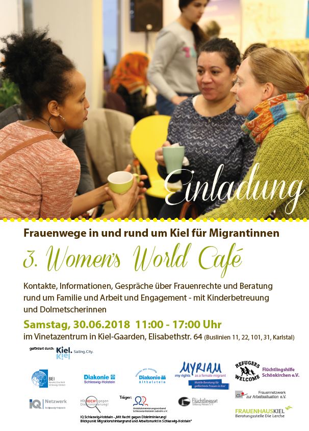 Einladung zum 3. Women’s World Café am 30.06.2018